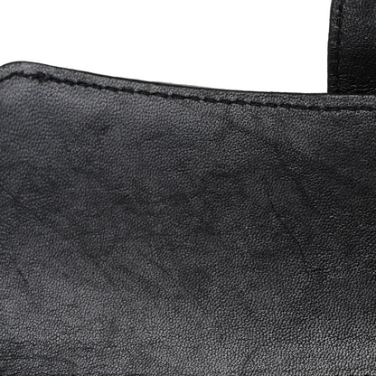 Chanel Lambskin Quilted Large Flap Wallet Black 9 of 9