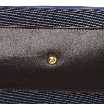 Fendi Denim Medium Peekaboo Iconic Satchel Blue 10 of 13
