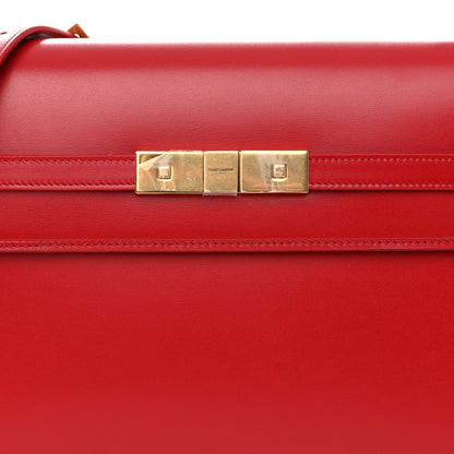 Saint Laurent Smooth Calfskin Manhattan Shoulder Bag Rouge Eros 7 of 10