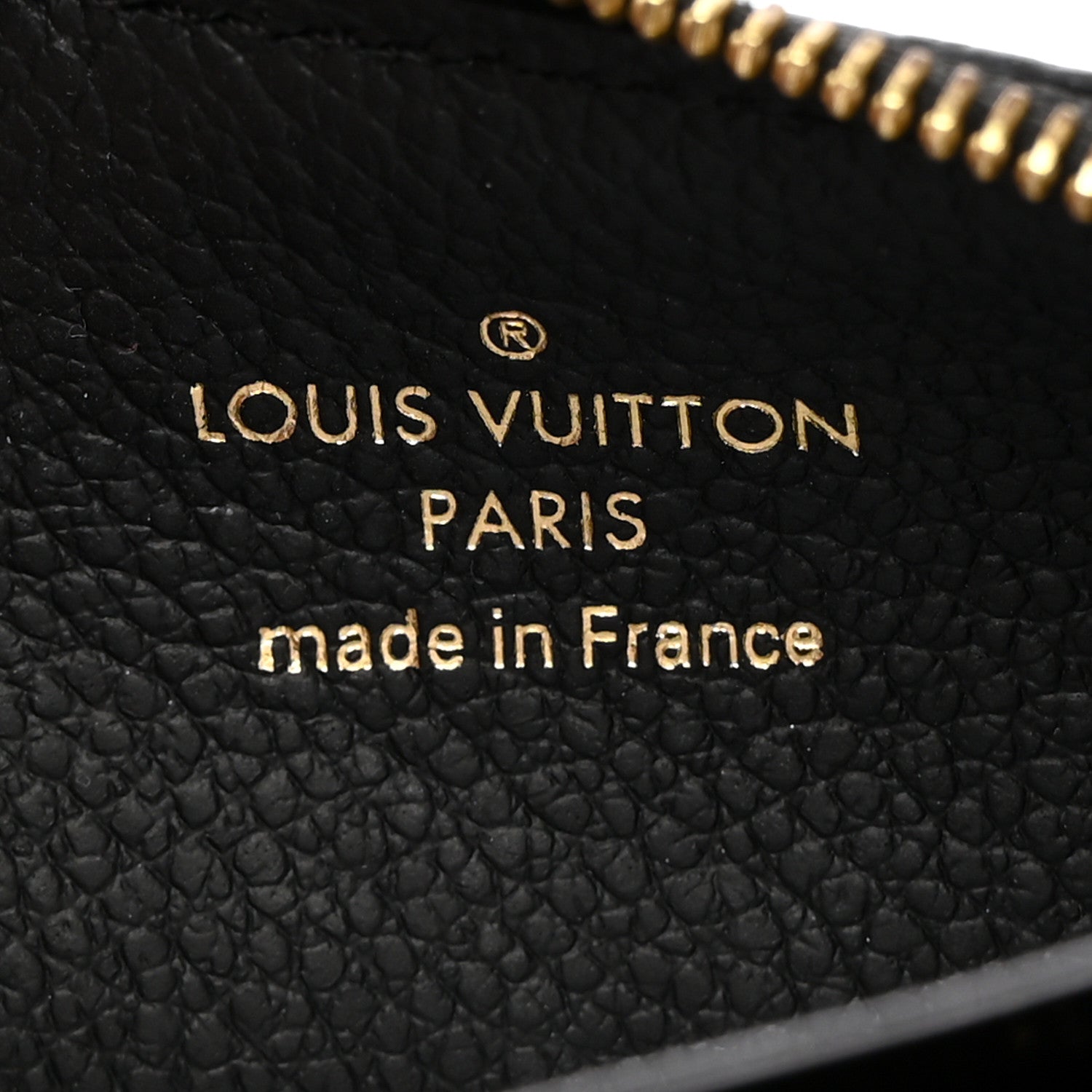 Louis Vuitton Empreinte Monogram Zipped Romy Card Holder Black 6 of 7