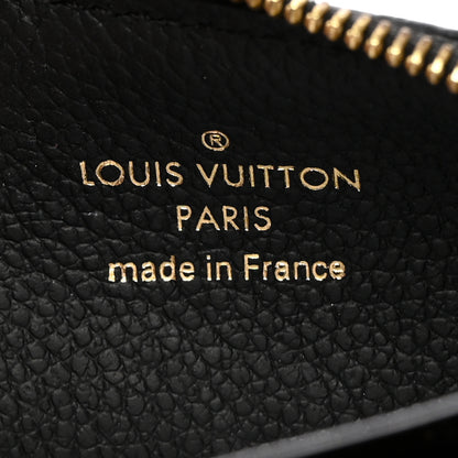 Louis Vuitton Empreinte Monogram Zipped Romy Card Holder Black 6 of 7