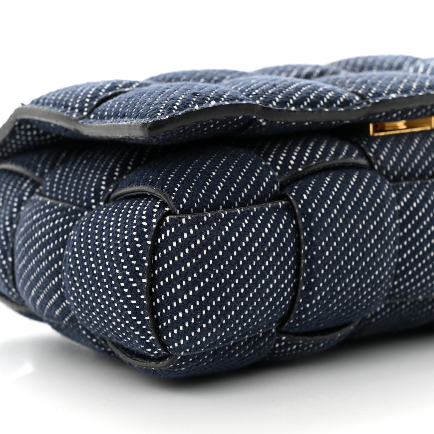 Bottega Veneta Denim Maxi Intrecciato Padded Cassette High Frequency Crossbody Bag Indigo 8 of 9