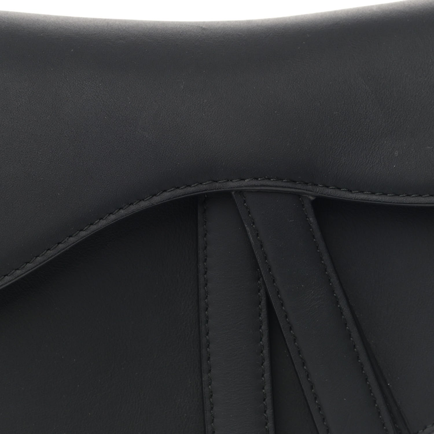 Christian Dior Ultra Matte Calfskin Mini Saddle Bag Black 7 of 9