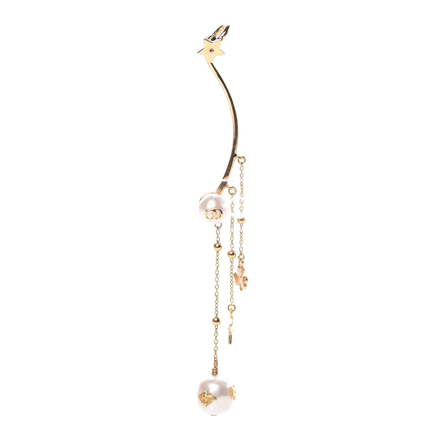 Pearl Shiny-D Earring Gold