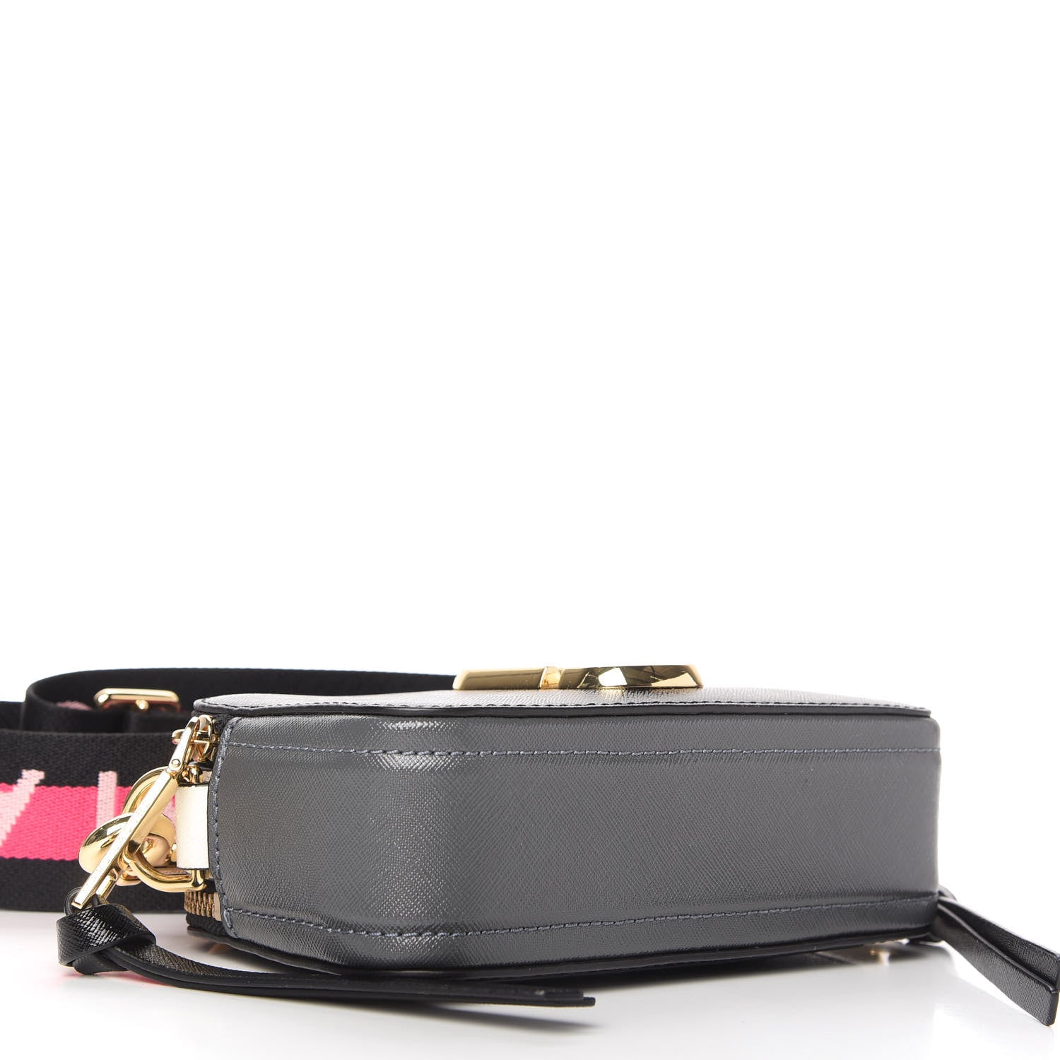 Marc Jacobs Saffiano Snapshot Camera Bag Black Grey 4 of 10