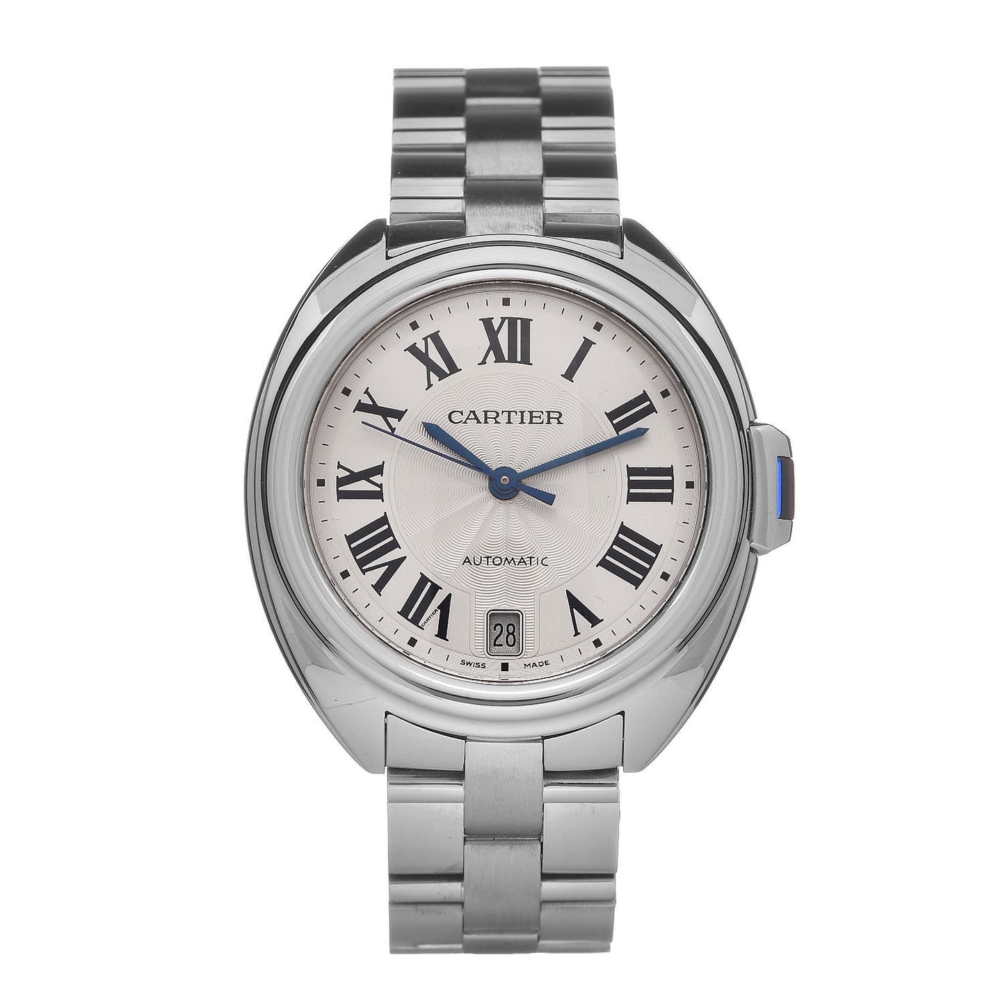 Stainless Steel 35mm Cle De Automatic Watch
