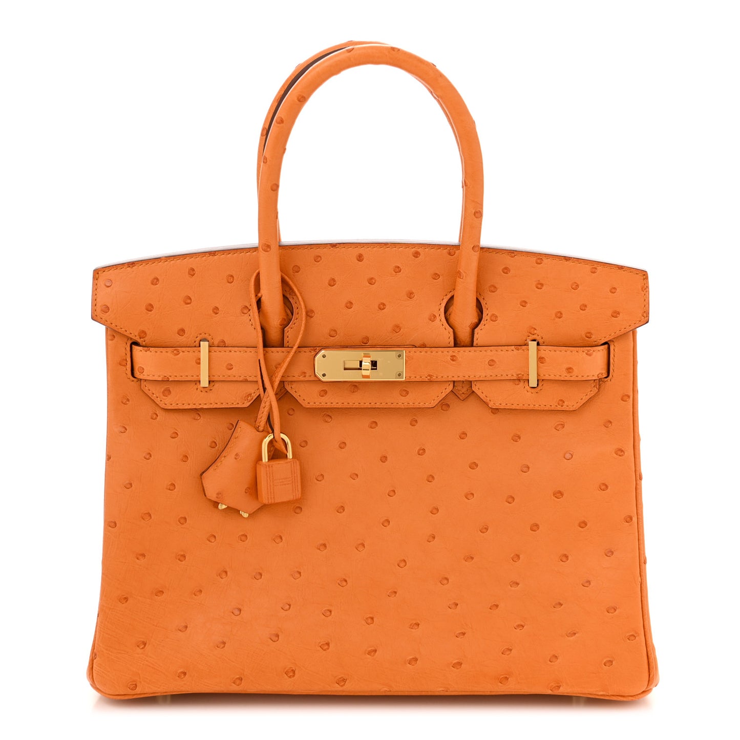 Ostrich Birkin 30 Abricot