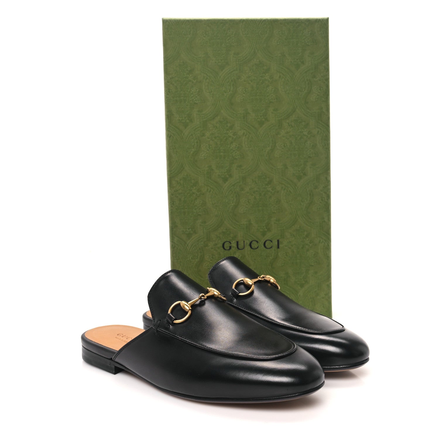 Gucci Calfskin Womens Princetown Slippers 37.5 Black 11 of 11