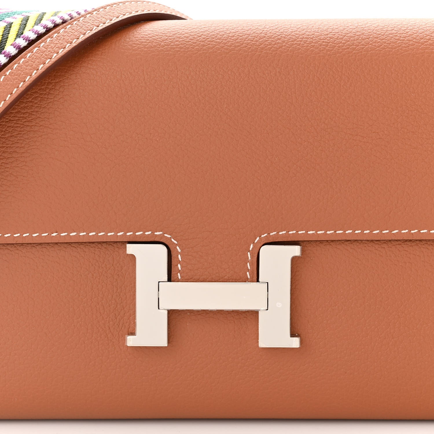 Hermes Evercolor Cavale Constance Long Wallet To Go Gold Multicolor 8 of 11