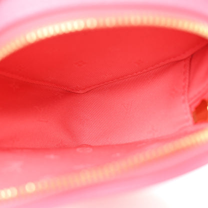 Louis Vuitton Calfskin Embroidered Monogram Pop My Heart Bag Pouch Dragon Fruit Pink 5 of 9