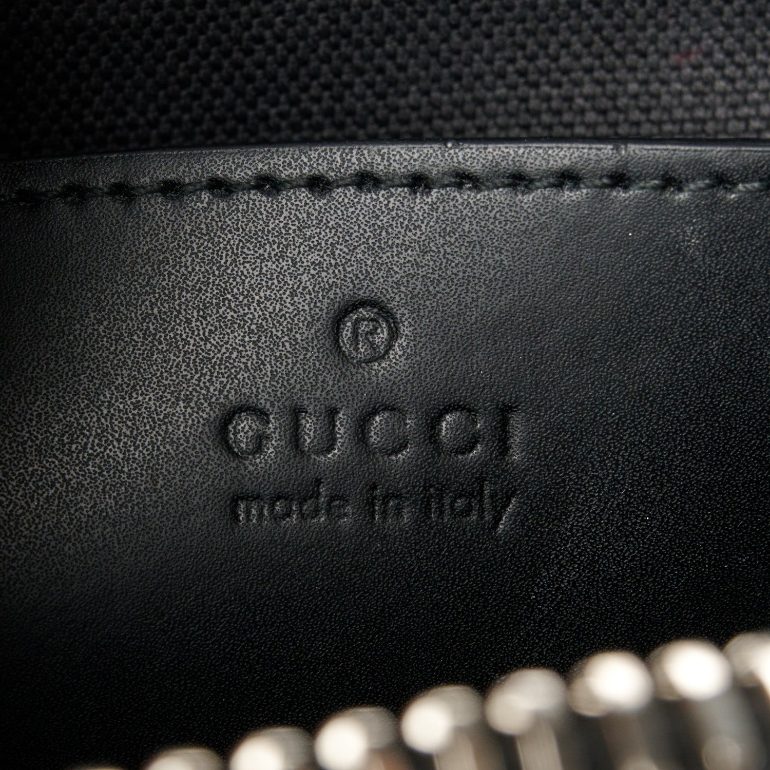 Gucci GG Supreme Monogram Web Small Flat Messenger Bag Black Grey 6 of 12