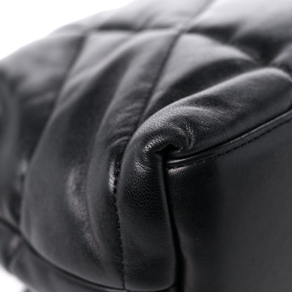 Saint Laurent Lambskin Quilted Small Loulou Puffer Monogram Chain Satchel Black 10 of 12