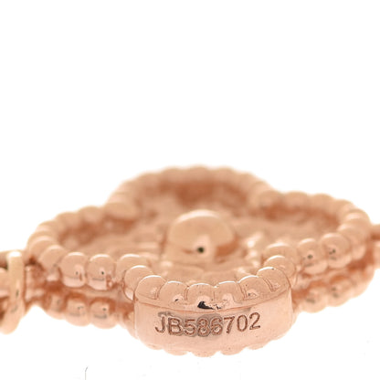 Van Cleef & Arpels 18K Rose Gold 6 Motifs Sweet Alhambra Bracelet 6 of 7