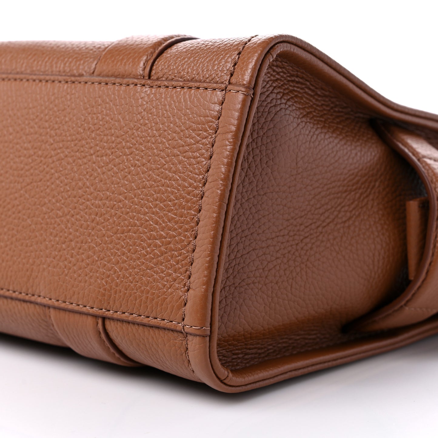 Grained Calfskin Small The Tote Bag Argan Oil