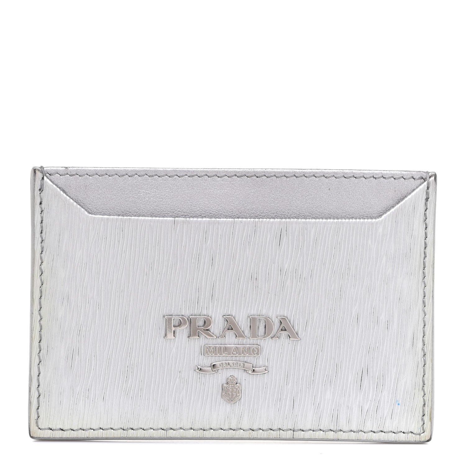 Prada Vitello Move Card Holder Cromo 1 of 7