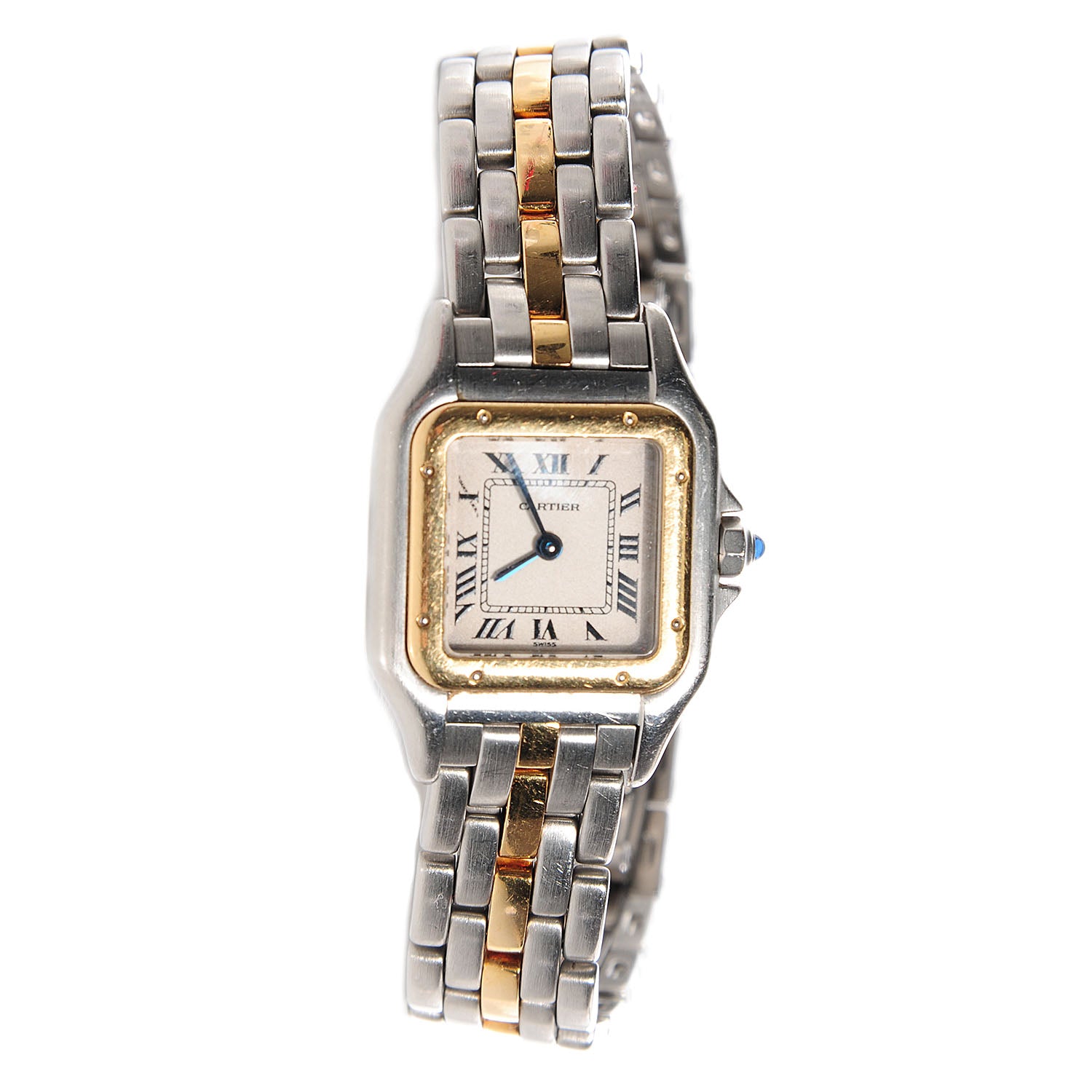 Cartier Stainless Steel 18K Yellow Gold 22mm Panthere Quartz Watch 3 of 7