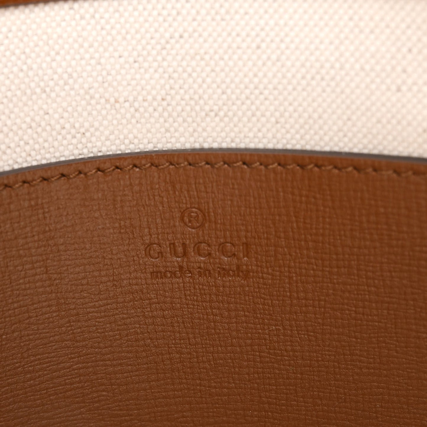 GG Supreme Monogram Azalea Calfskin Retro Interlocking G Flat Messenger Bag Beige Ebony Brown Sugar