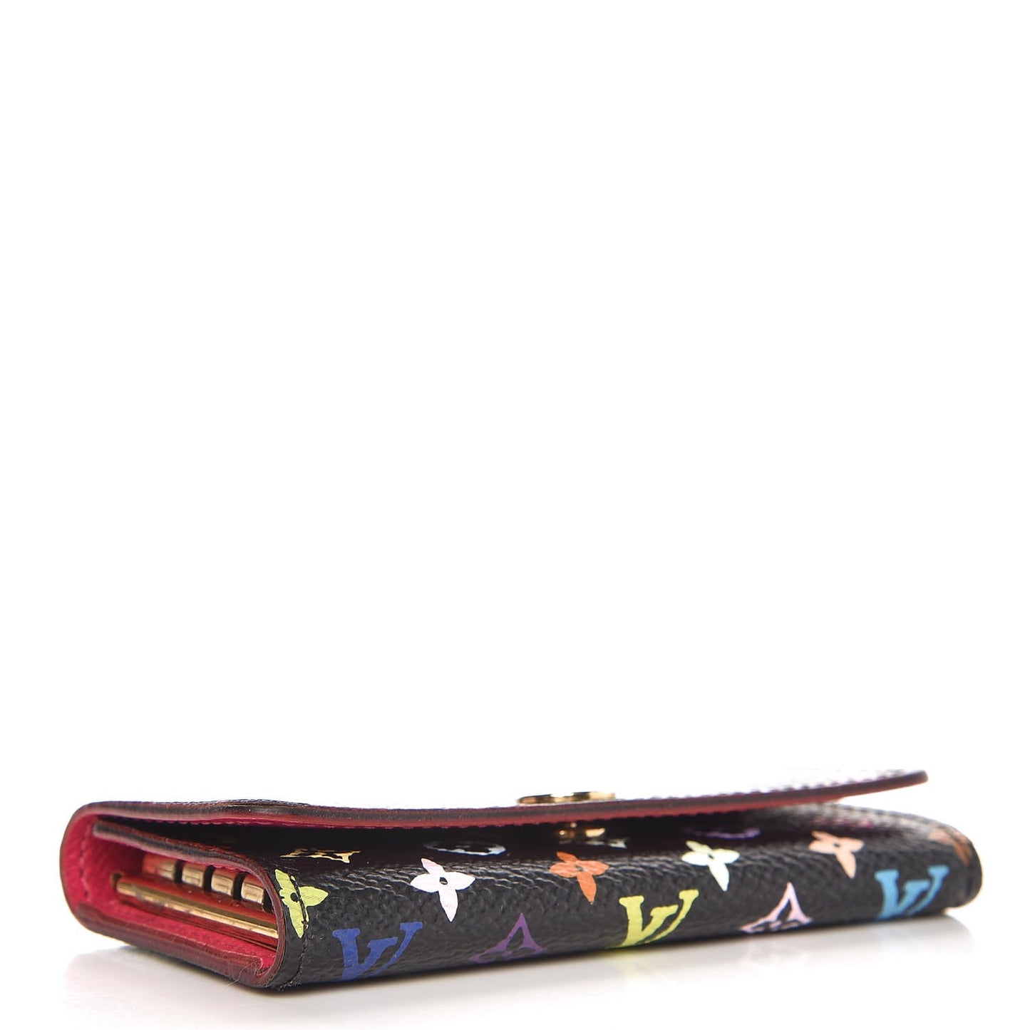 Monogram Multicolor Multicles 4 Key Holder Black Grenade