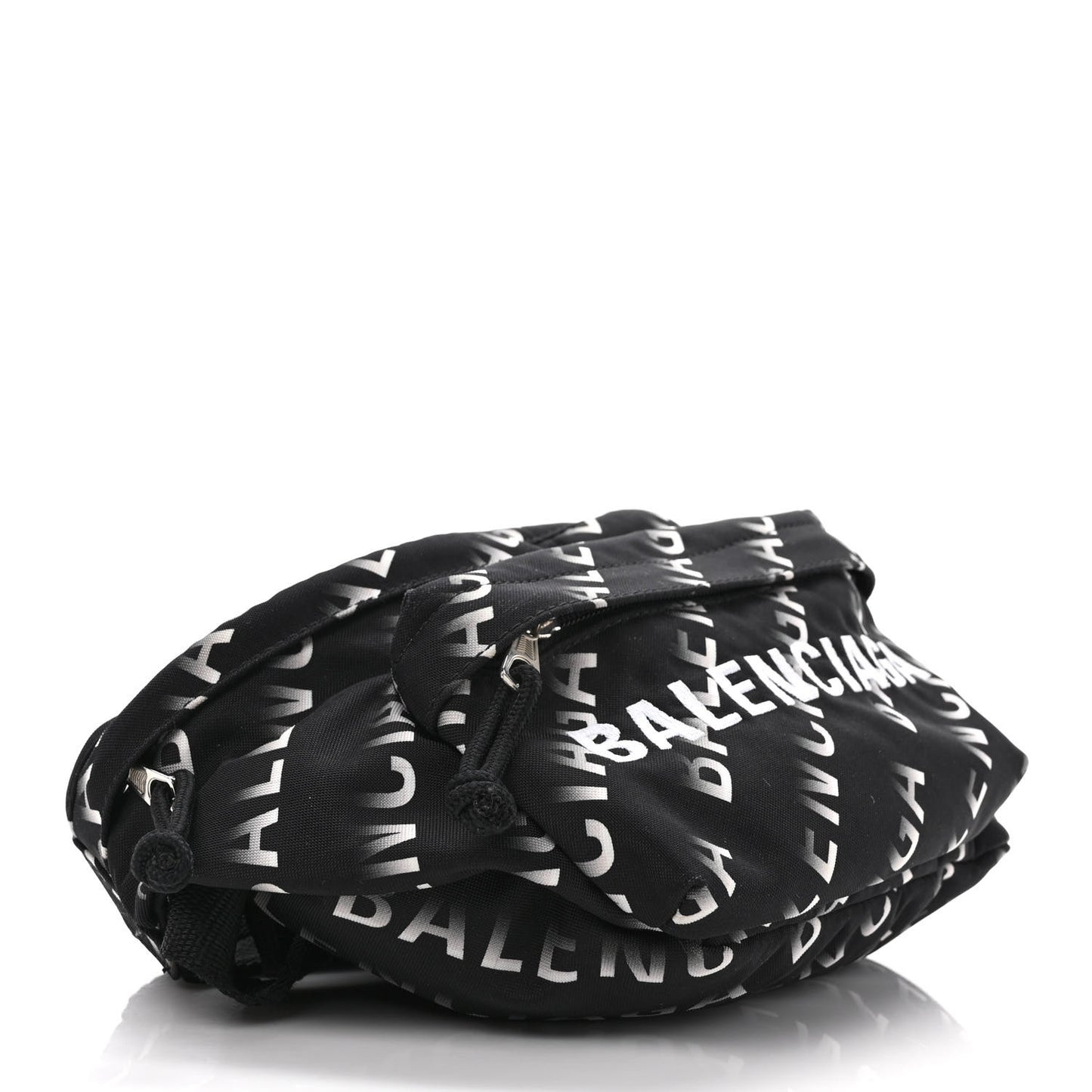 Recycled Sport Nylon Allover Gradient Logo Wheel Beltpack Black White