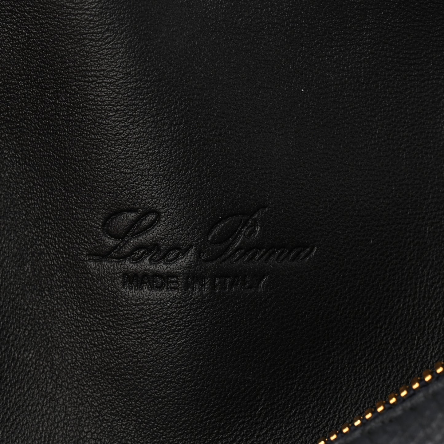 Grained Calfskin L19 Extra Pocket Pouch Navy