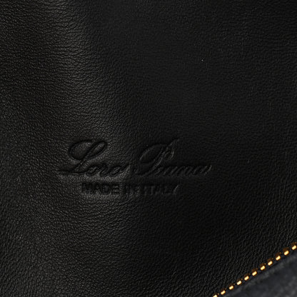 Loro Piana Grained Calfskin L19 Extra Pocket Pouch Navy 6 of 10