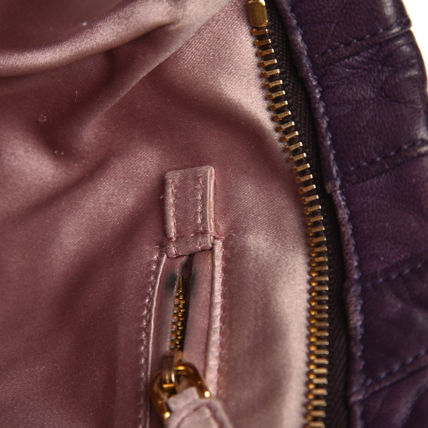 Prada Nappa Stripes Clutch Viola 6 of 10