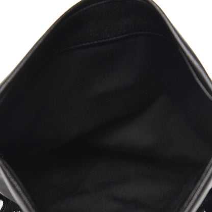 Saint Laurent Grain De Poudre Medium West Hollywood Monogram Fold-Over Black 12 of 12