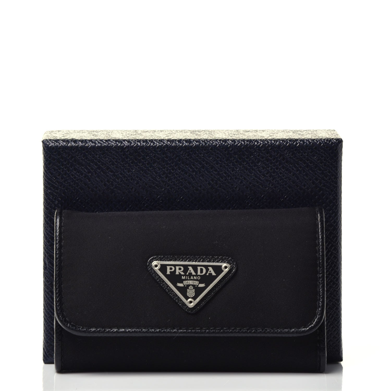 Prada Tessuto Nylon 6 Key Holder Black 8 of 8