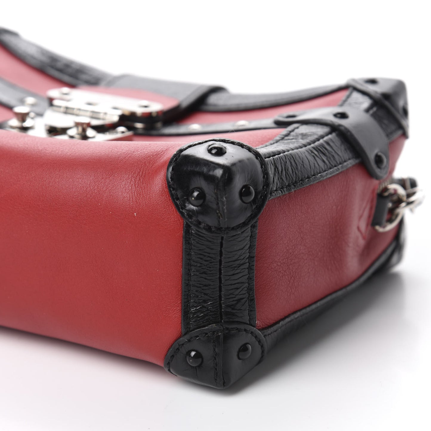 Calfskin Petite Malle Soft MM Rouge