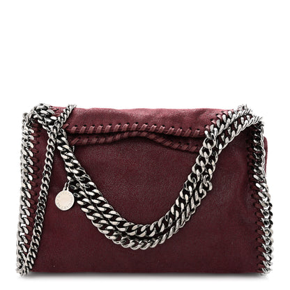 Stella McCartney Shaggy Deer Mini Falabella Fold Over Tote Plum 1 of 13