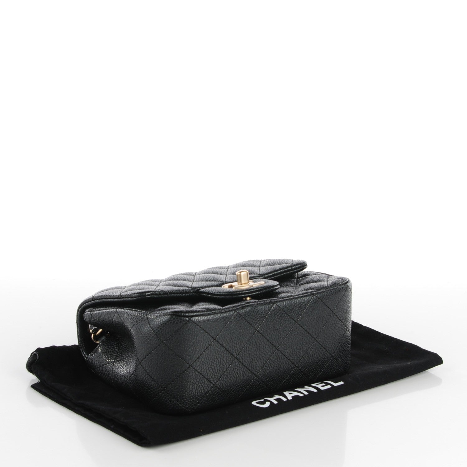 Chanel Caviar Quilted Mini Square Flap Black 3 of 7