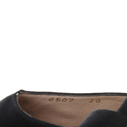 Chanel Grosgrain Slit Slingback Pumps 36 Black 8 of 9