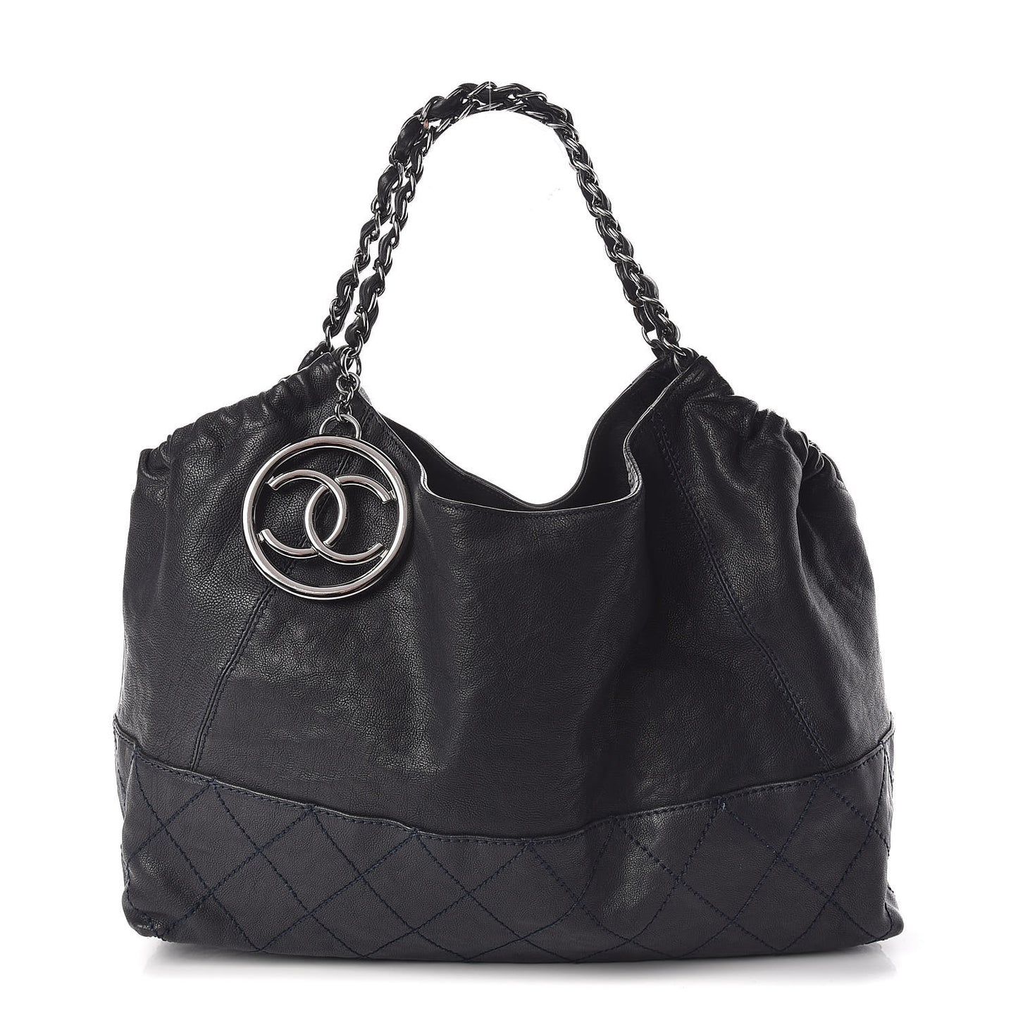 Calfskin Baby Coco Cabas Navy Blue