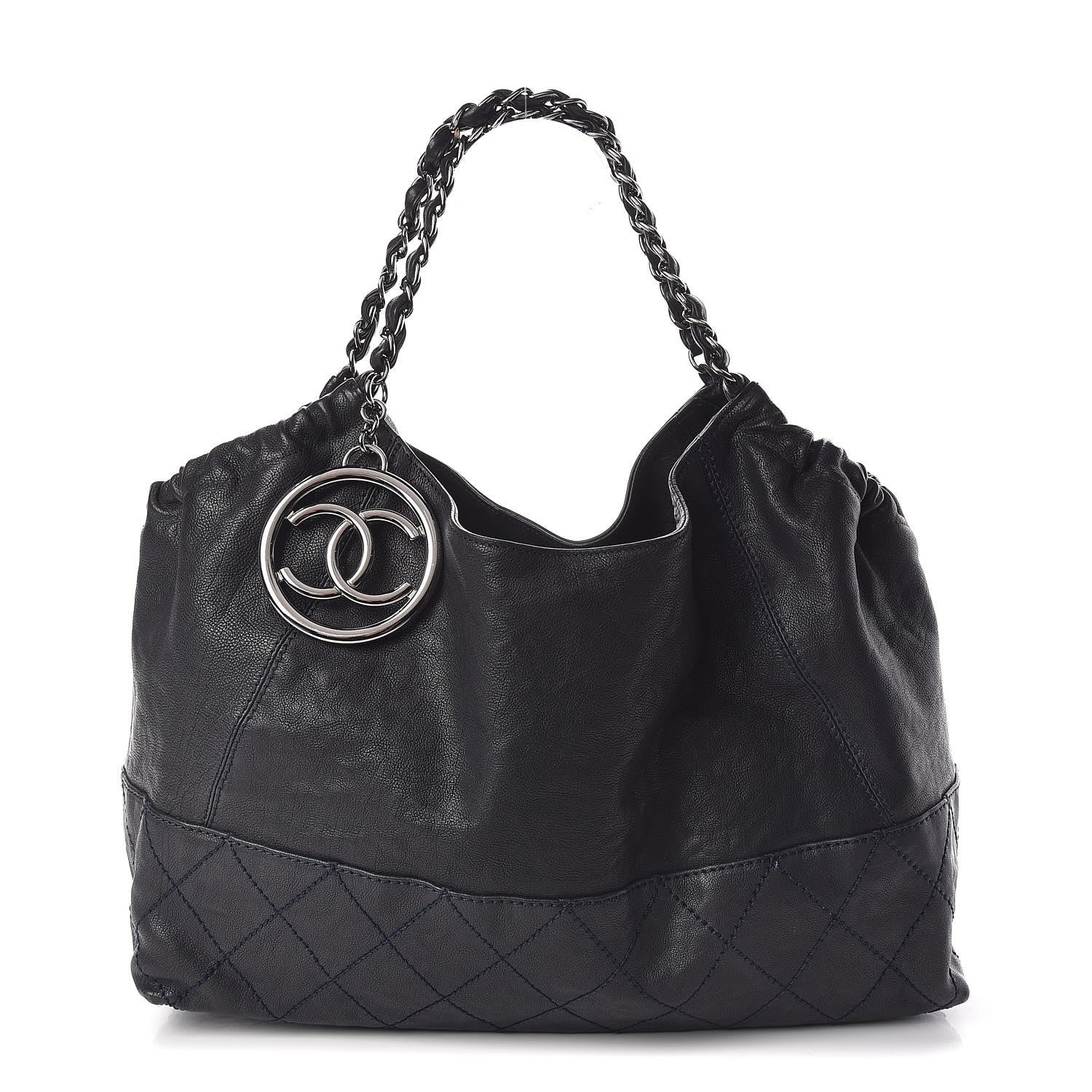 Chanel Calfskin Baby Coco Cabas Navy Blue 1 of 14