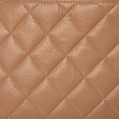 Chanel Caviar Quilted Medallion Tote Beige 9 of 14
