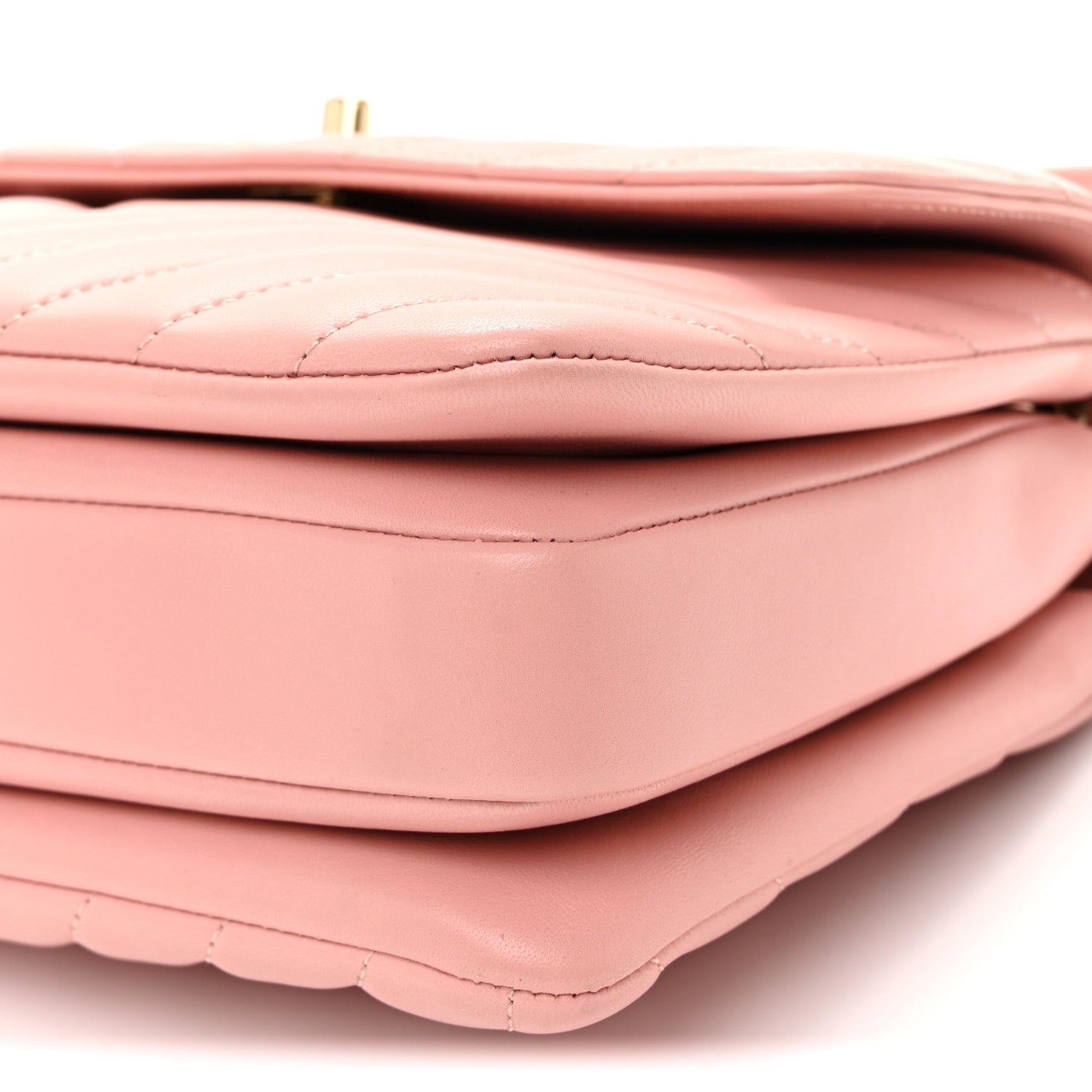 Chanel Lambskin Chevron Quilted Small Trendy CC Dual Handle Flap Bag Light Pink 10 of 11