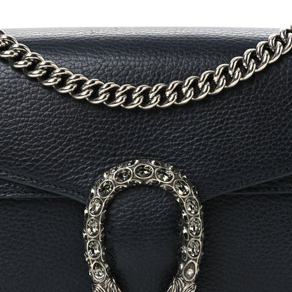Gucci Pebbled Calfskin Small Dionysus Shoulder Bag Black 9 of 13