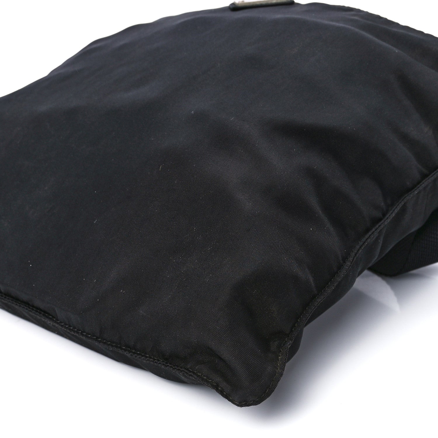 Prada Tessuto Nylon Flat Messenger Bag Black 11 of 11