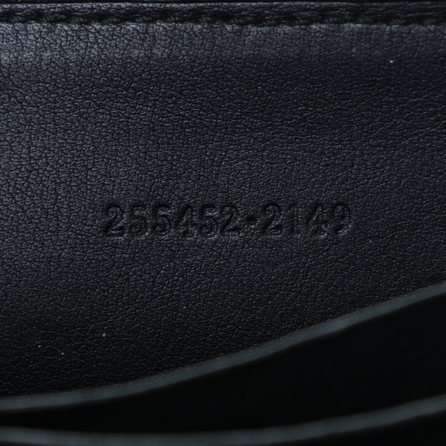 Gucci Guccissima Zip Around Card Case Black 7 of 7