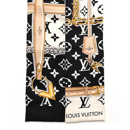 Louis Vuitton Silk Monogram Confidential Bandeau Black 2 of 3