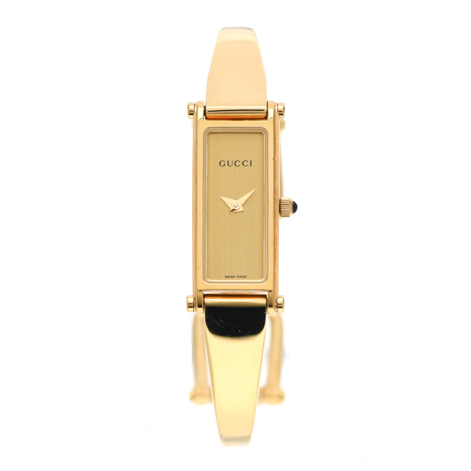 Gucci Stainless Steel 12mm 1500L Horsebit Quartz Watch Gold 1 of 4