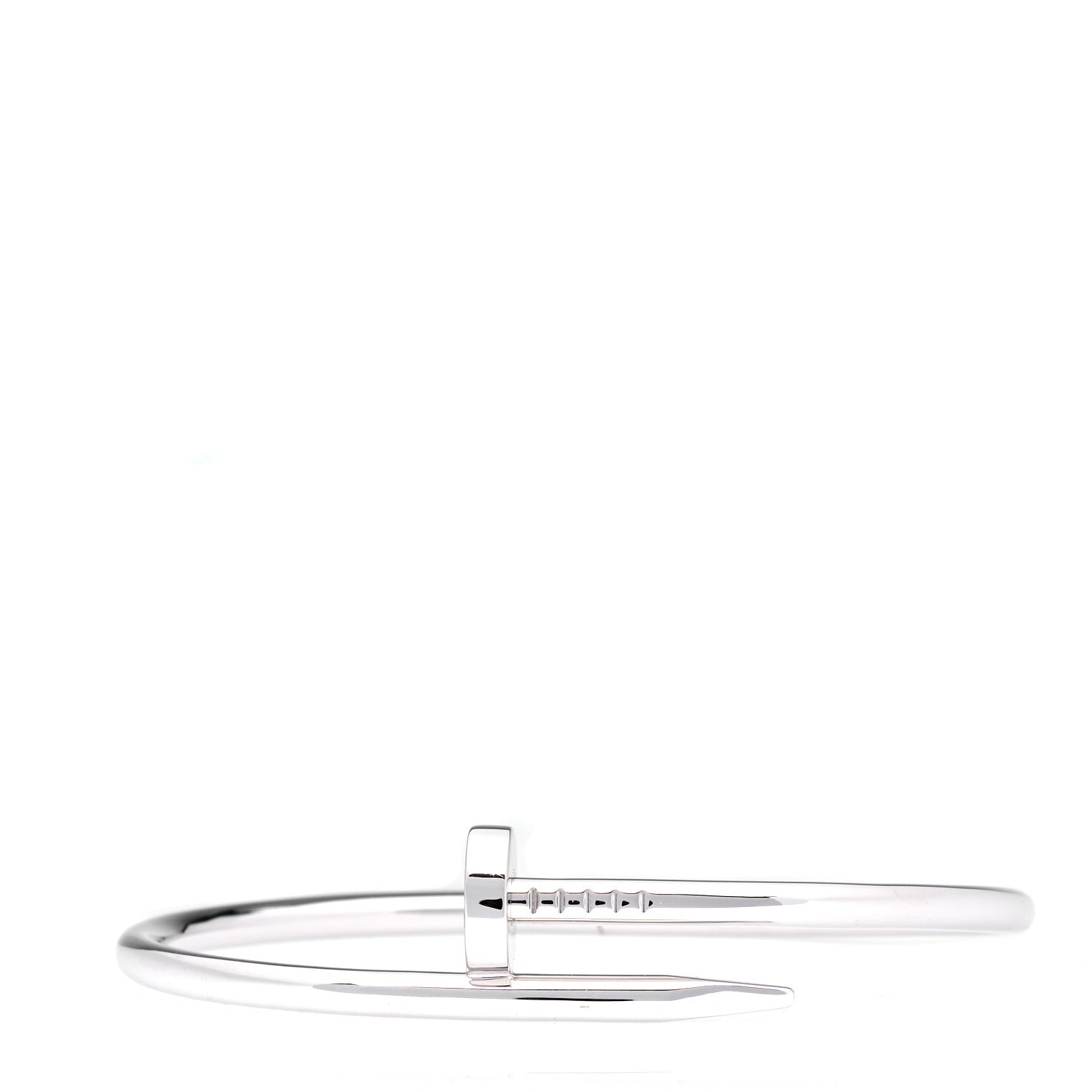 Cartier 18K White Gold Juste Un Clou Bracelet 18 1 of 6