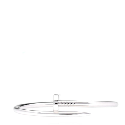 Cartier 18K White Gold Juste Un Clou Bracelet 18 1 of 6