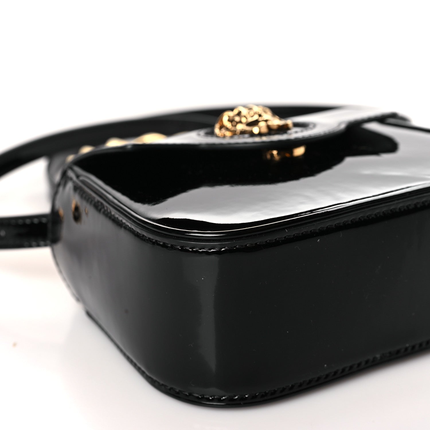 Versace Patent Mini La Medusa Bag Black 7 of 9