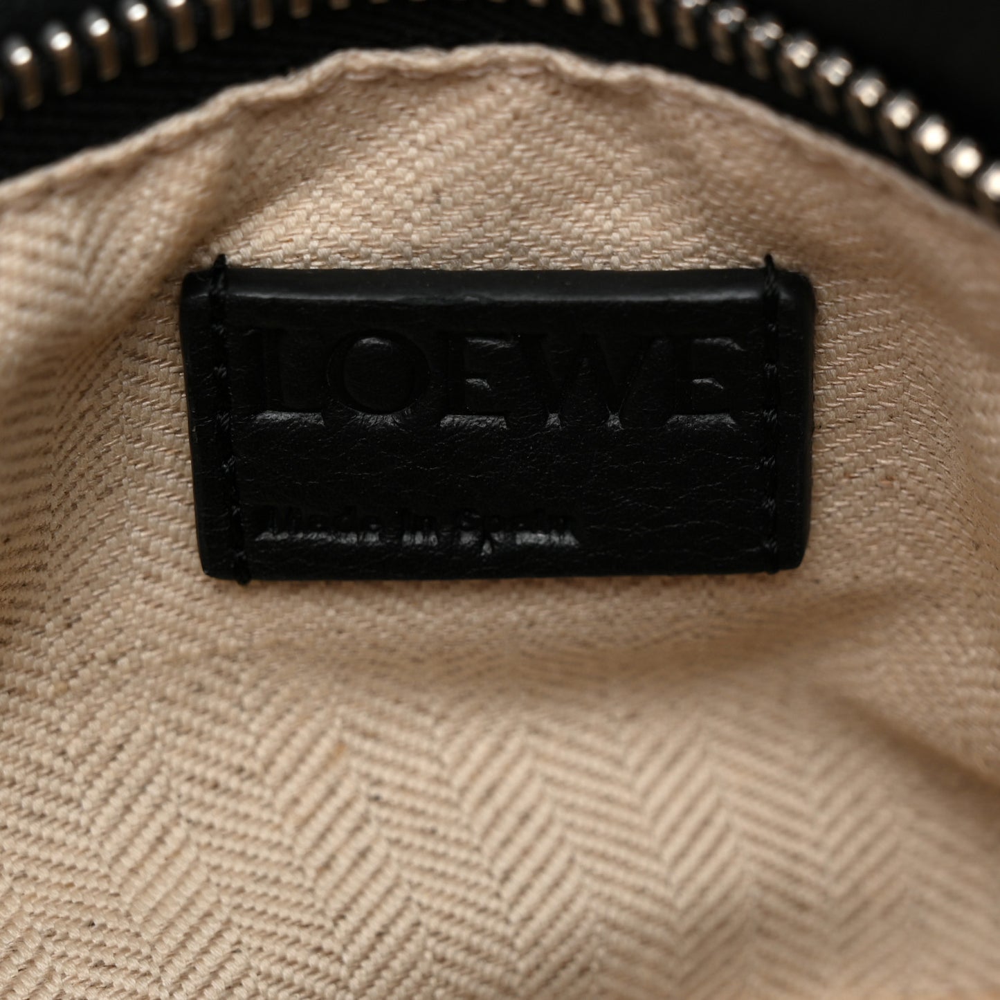 Calfskin Small Puzzle Bag Black