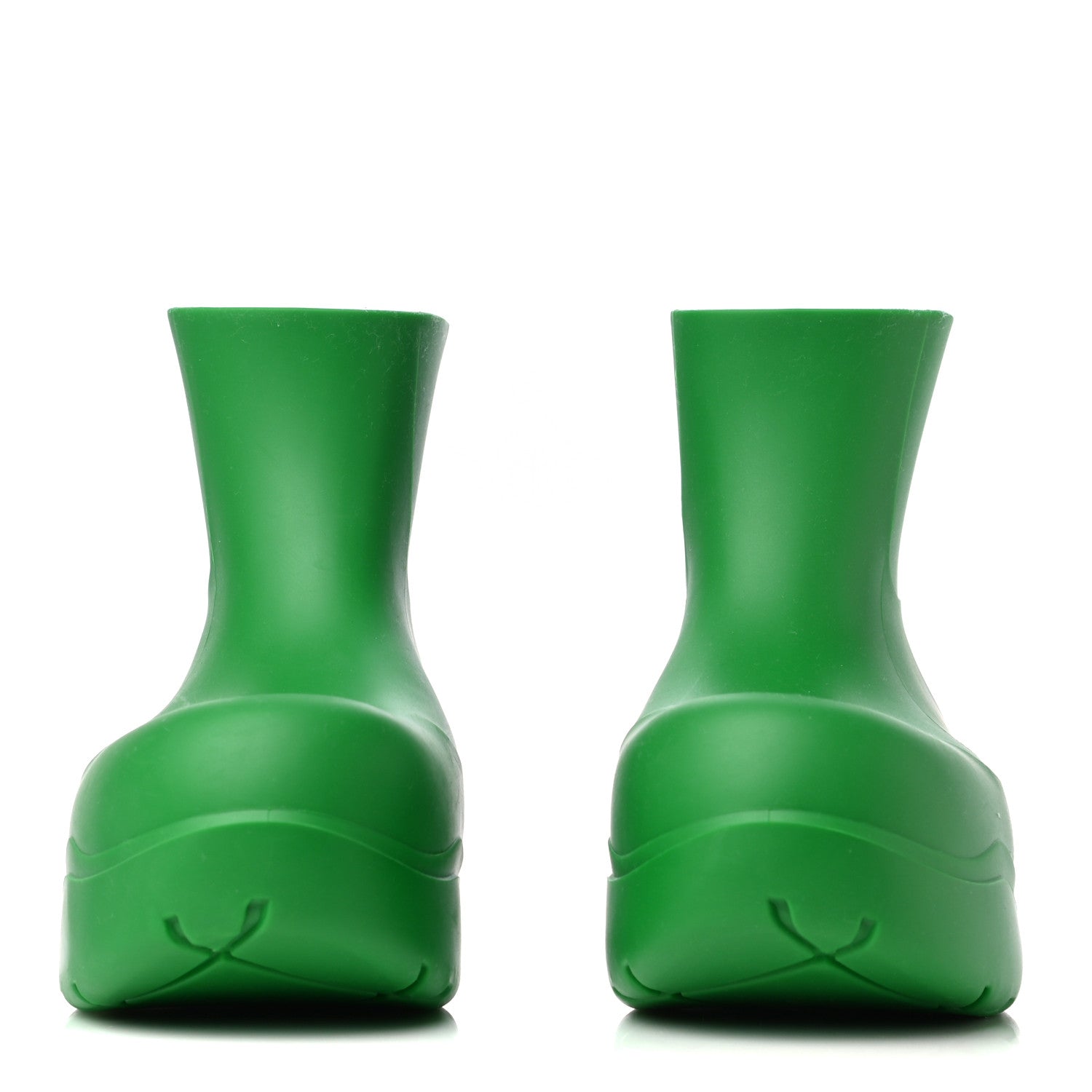 Bottega Veneta Rubber Puddle Ankle Boots 39 Grass 2 of 8