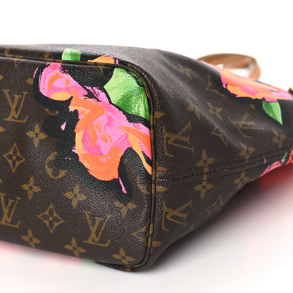 Louis Vuitton Monogram Roses Neverfull MM 9 of 13