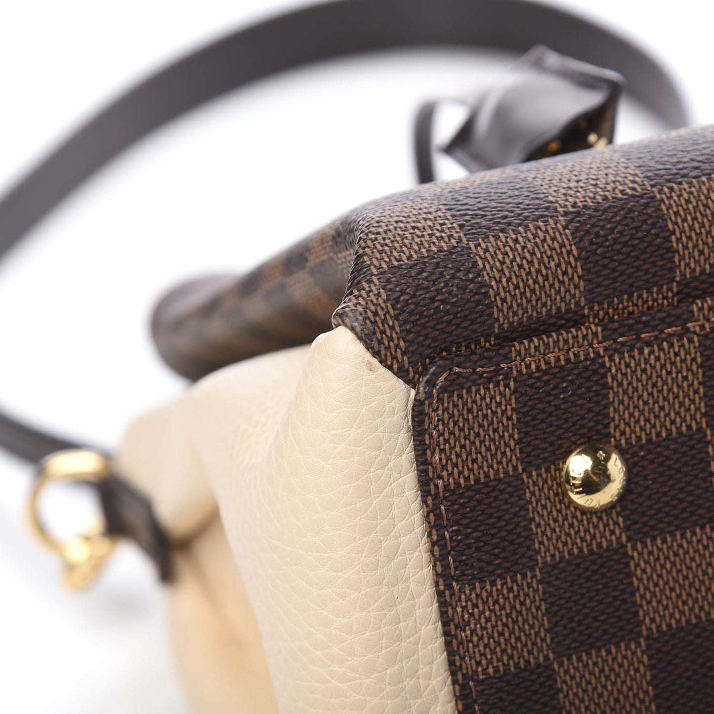 Cuir Taurillon Damier Ebene Normandy Ebene