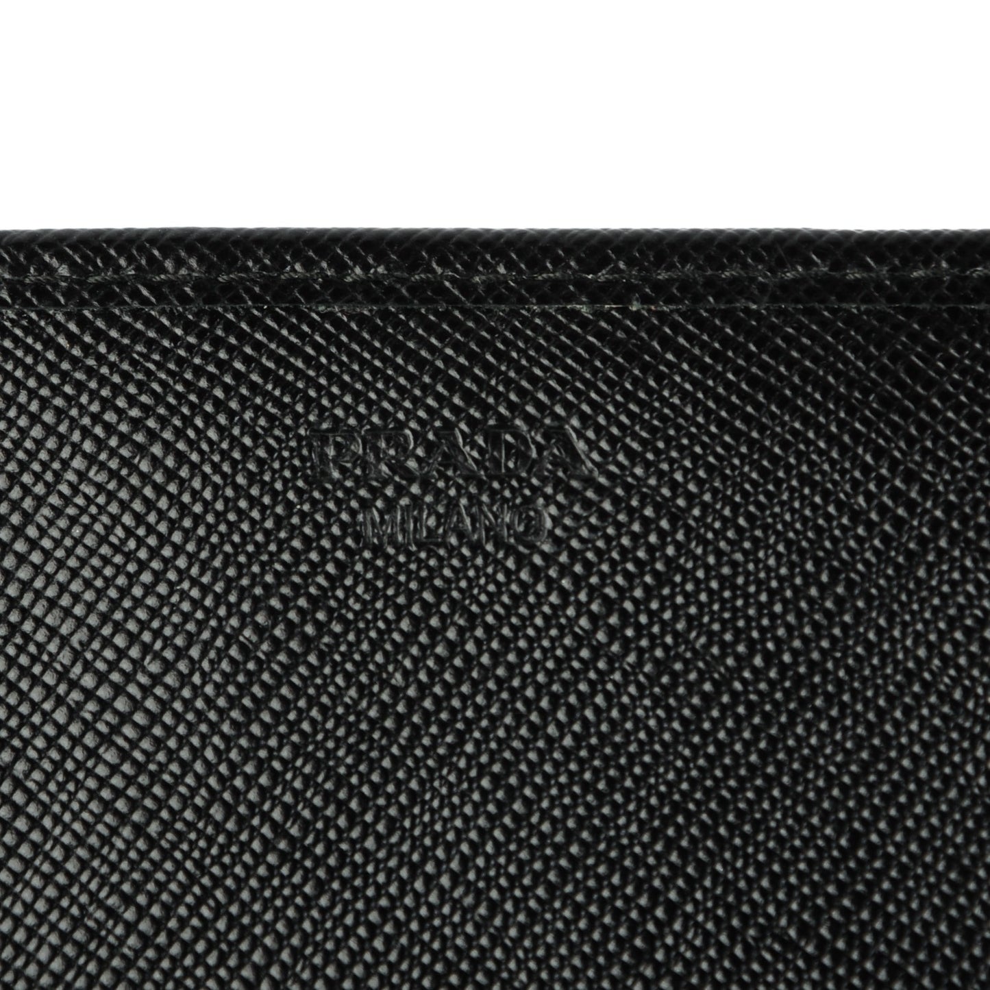 Saffiano Metal Continental Flap Wallet Nero Black