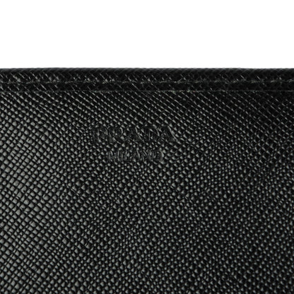 Prada Saffiano Metal Continental Flap Wallet Nero Black 6 of 8